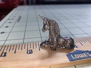 Resting Unicorn Pewter Figurine - Lead Free - Picture 1 of 3