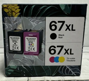 67XL Black & 67XL Color Ink Combo Replacement Cartridges - Picture 1 of 5