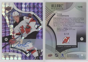 2021 Upper Deck Allure Rookies Purple Diamond /10 Tyce Thompson Rookie Auto RC