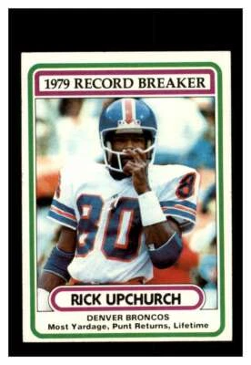 1980 Topps    #5 Rick Upchurch Record Breaker Denver Broncos NM - Image 1 of 2