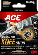 3M Ace Adjustable Knee Custom Dial Strap Brace Applies Firm Pressure 907018 New