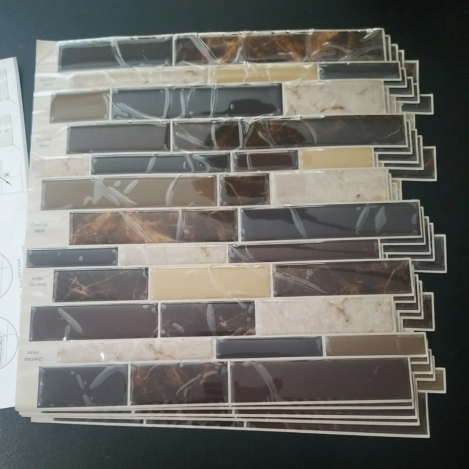 5 x new Peel and Stick Brick Kitchen Wall Tile size 11.8 " x 11.8 "  - Image 1 of 4