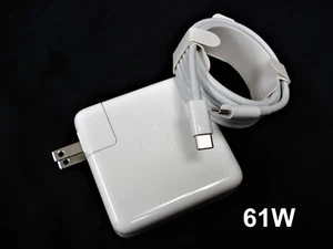 NUEVO Adaptador de CA Apple 61W USB-C Tipo C para 2018 2019 2020 2021 MacBook Pro 13" - Imagen 1 de 4