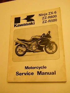 Kawasaki Ninja  ZX-6 ZZ-R600 ZZ-R500 Service Shop Repair Manual R 500 R 600 - Picture 1 of 5