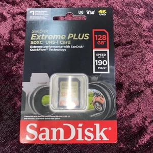 SanDisk Extreme Plus SDXC UHS-I Card (128GB) - Picture 1 of 2