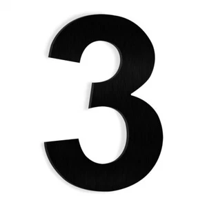 House Number (3) Black SUS304 Steel 6" Inch Apartment Mailbox Outdoor - Picture 1 of 1