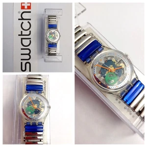 Swatch Gent NOS Color Fish GK215 1996 Vintage Armbanduhr Flex Strap - Bild 1 von 7