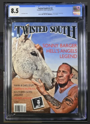 Sonny Barger Hells Angels Twisted South Biker Magazine 2011 CGC 8.5 RARE Issue - Image 1 of 3