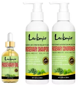 Rosemary Hair Growth Kit Shampoo, Conditioner & Oil 3PCS Kit Strengthen Hair - Picture 1 of 15
