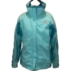 Teal Blue The North Face Womens Snow/ Rain w/fleece Liner Jacket No Hood - Picture 1 of 24