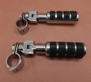 2000-2011 Harley Davidson Heritage Softail FLSTC Engine Guard Highway Pegs - Picture 1 of 11