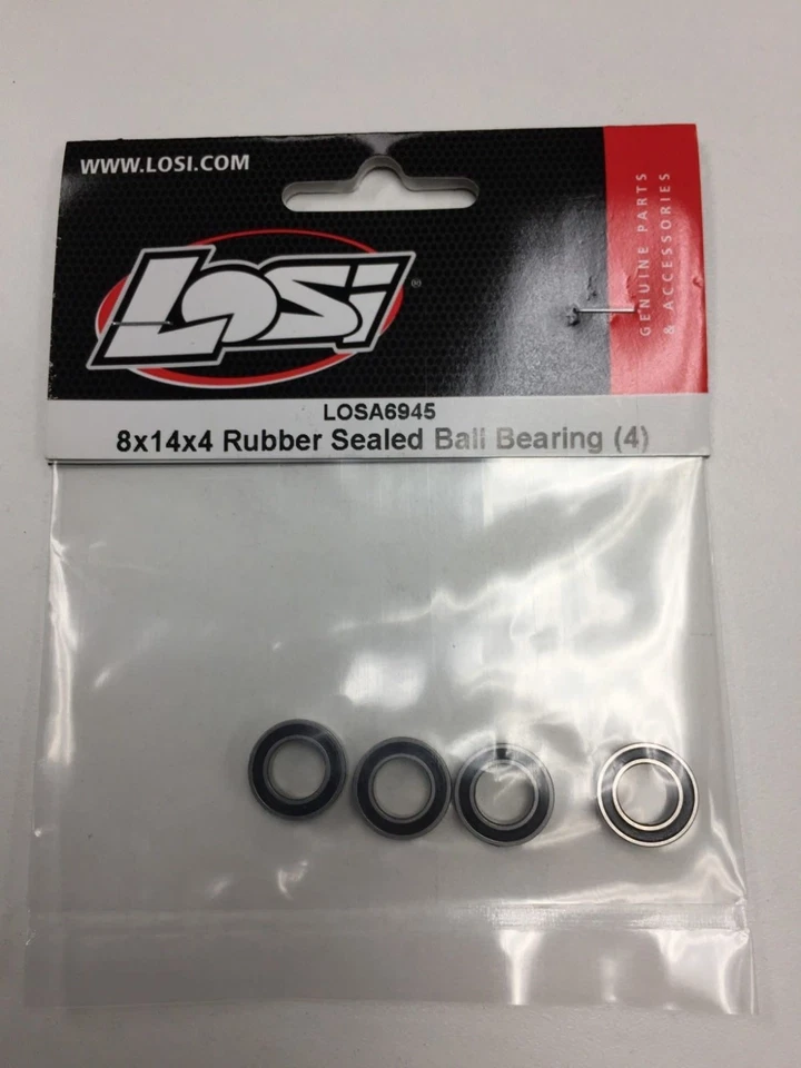 ¡NUEVO! COJINETES DE RUEDA TEAM LOSI 8IGHT 8B 8T 2.0 / 3.0 8x14x4MM (4). PARTE# LOSA6945 Foto 1 de 1