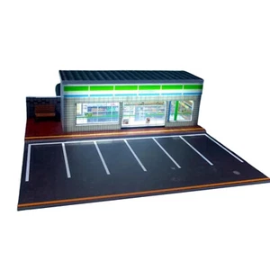 Diorama 1:64 Coche Garaje Modelo Iluminación LED Ciudad Conveniencia Tienda Escena Modelo4m - Imagen 1 de 21