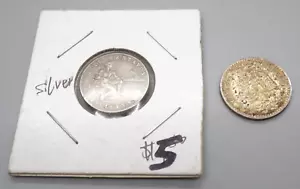 Vintage 1933 Mexico 20 Cents & 1944 Philippines 5 Cent Silver Centavos Coins - Picture 1 of 2