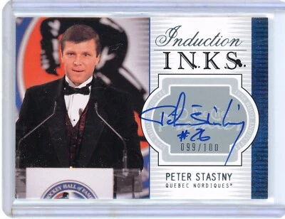 PETER STASTNY 2008-09 O-PEE-CHEE PREMIER HOCKEY "Induction Ink" AUTO CARD 99/100 - Image 1 of 2