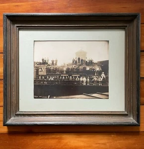 Original antikes Zug Foto Foto Lok 1752 mit Besatzung Pittsburgh PA 8x10 - Bild 1 von 6
