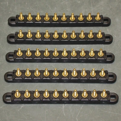 (5) Bussmann Stud Junction Block JB1032-120-10, 30A, 300V, 10 Pos., Brass, 10-32 - Image 1 of 4