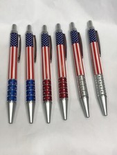USA Flag Ballpoint Black Ink Pen 