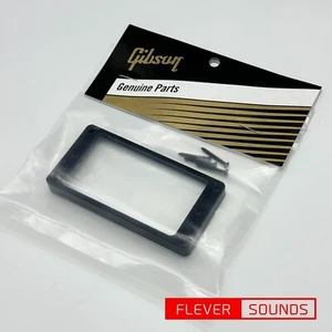 Gibson Les Paul Bridge Pickup Mounting Ring Black w/Screws Genuine Part PRPR-020 - Picture 1 of 7