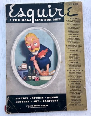 Esquire Magazine March 1935 Hemingway George Petty Howie Morenz Reader Copy - Image 1 of 4