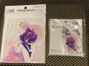 Juego de 2 Llaveros Figura Acrílico Blanco No Game No Life Japón Limitado Envío Gratis - Imagen 1 de 2