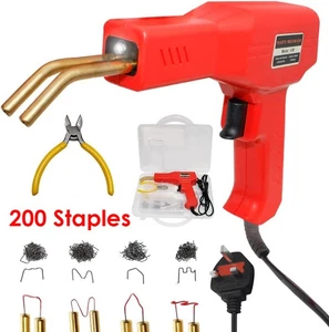 Hot Stapler Gun Plastic Repair Car Bumper Crack Welding Welder Machine Kit UK - Picture 1 of 11