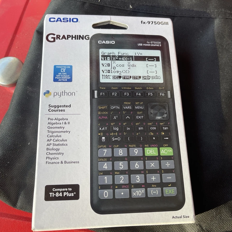 Casio FX-9750GIII Graphing Calculator Python & Natural Text Book Display (9546) - Image 1 of 1