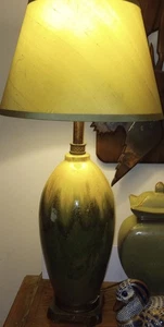 Lamp Shade Restoration Hardware Green Fabric Some Small Imperfections SeePhotos - Picture 1 of 21