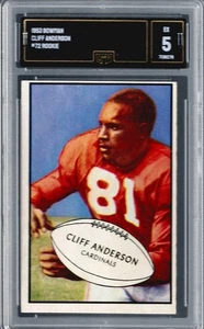 GMA 5 1953 Bowman #72 Cliff Anderson RC, Chicago Cardinals EX - Bild 1 von 2