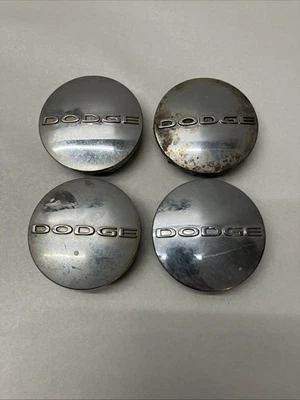 2011-21 DODGE CARAVAN JOURNEY CHARGER 2.5" CHROME OEM CENTER CAPS 1SK35TRMAA SET - Image 1 of 4