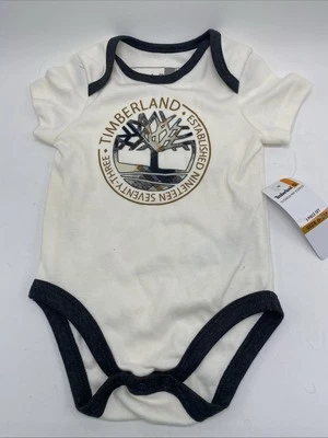 Timberland Mameluco Bebé 0-3 Meses Unisex Logo Timberland Nuevo con Etiquetas Foto 1 de 4