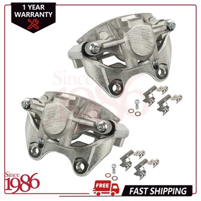 2 pares de pinzas de freno traseras con soporte para Cadillac Escalade Chevy Silverado 1500 Foto 1 de 4