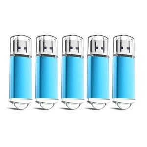 5x USB Stick 2.0 Blau Memory Speicherstick Speichermedien Flash Drive USB 64 GB - Bild 1 von 7