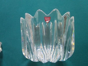 Orrefors Sweden Crystal Bowl Ice Bucket Vase 5" Original - Picture 1 of 4