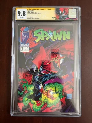 Spawn #1 CGC 9.8 Signed Todd McFarlane SS  (Image Comics 1992) LIm Ed Label - Image 1 of 2