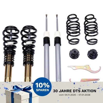 Coilover Black Edition Audi A4, S4 B8 B81 Avant anteriore + Quattro - Immagine 1 di 4