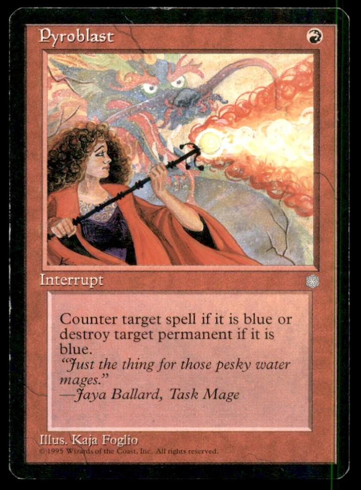 MTG Pyroblast LP Light Play Ice Age [5030] - Image 1 of 1