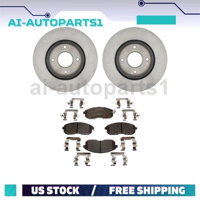 Kit de rotores de freno delanteros y pastillas de freno para Nissan Cube 2009 2010 Foto 1 de 4