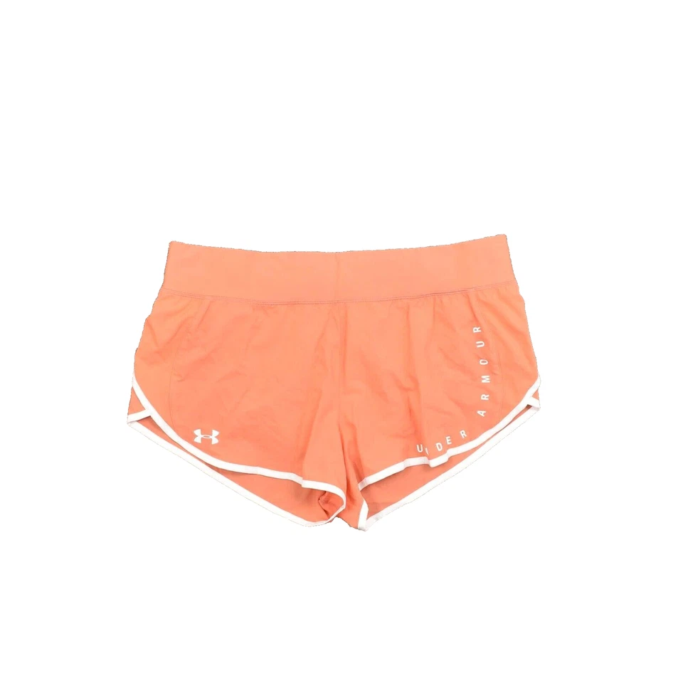 Under Armour Women's Size XL Athletic Shorts Fitted Heatgear Speed Pocket Pink P - Image 1 of 4