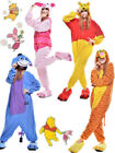 Unisex Erwachsene Winnie The Pooh Flanell Strampler 11 Cosplay Kostüm Kigurumi Pyjama UK