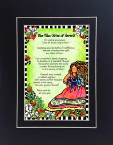 Gives of Herself White 8" x 10" - Picture 1 of 5