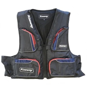 Riseway Basic Floating Vest UFU-004 Free Navy From Stylish anglers Japan - Picture 1 of 7