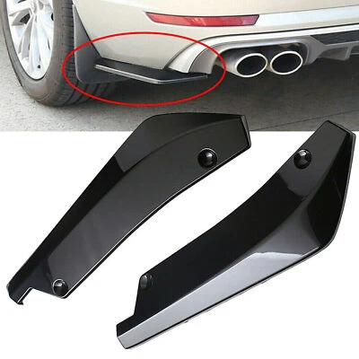 Black For Dodge Rear Bumper Lip Diffuser Splitter Canard Protector Accessories - Image 1 of 4