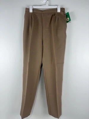 Винтажный Nikki бежевый Hi-Rise плиссированные брюки женский размер 13/14 новый США - Изображение 1 из 4