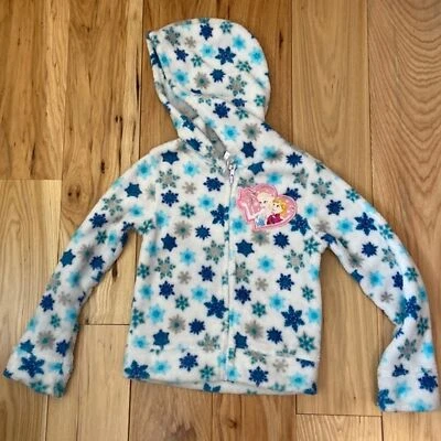 Disney Frozen Elsa Sudadera con Capucha Chaqueta Polar Talla 5 Foto 1 de 4