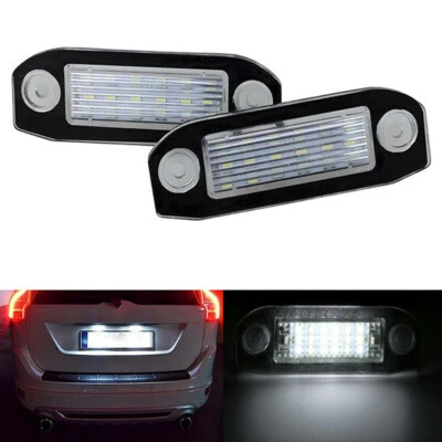 For Volvo S80 XC90 S40 V60 XC60 S60 C70 V50 XC70 V70 LED license plate lights 2x - Image 1 of 4