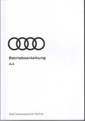 Betriebsanleitung Audi A4 S4 / A4 S4 AVANT./ RS4 Avant 2023 DEUTSCH - Bild 1 von 3