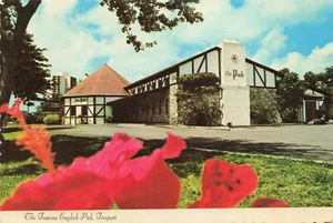 Postkarte The Famous English Pub on the Mall, Freeport, Grand Bahama Vintage - Bild 1 von 2