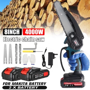 8/6" For Makita Mini Cordless Chainsaw Electric One-Hand Saw Wood Cutter Battery - Picture 1 of 19