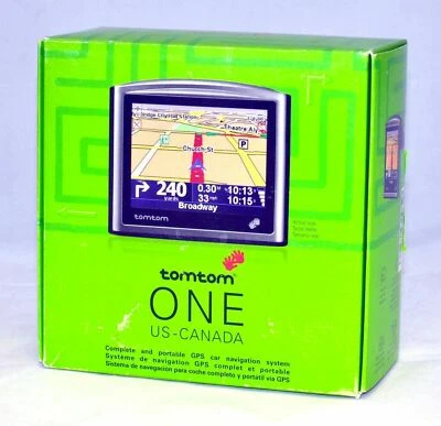 NEW TomTom ONE 2ND EDITION in Box Set v2 Portable 3.5" Car GPS USA/Canada Maps - Image 1 of 4